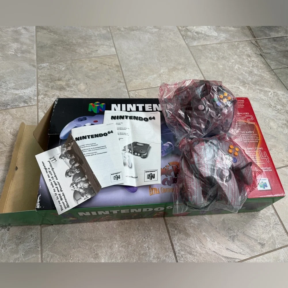 Nintendo 64 Console Bundle with Atomic Purple Controller